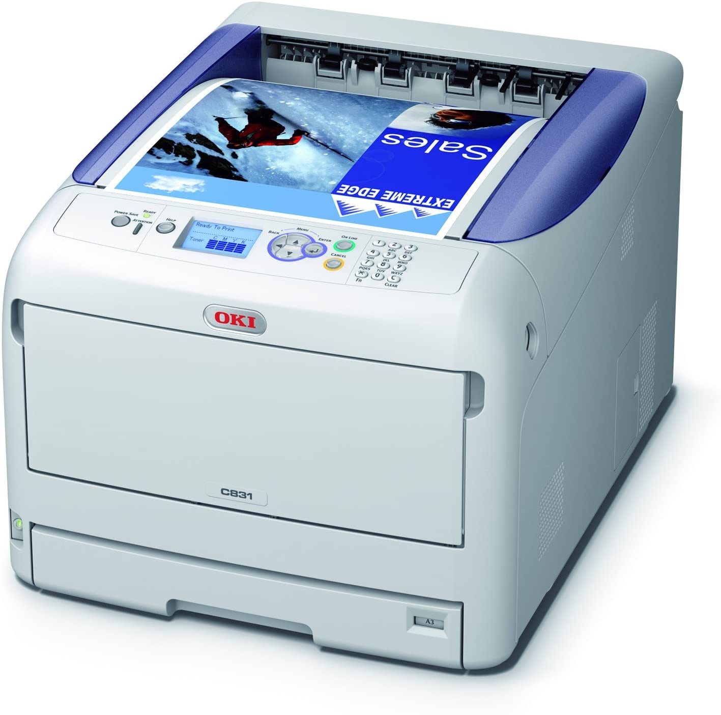 OKI C831 A3 Color Laser Printer 1200x1200 DPI 35ppm Network