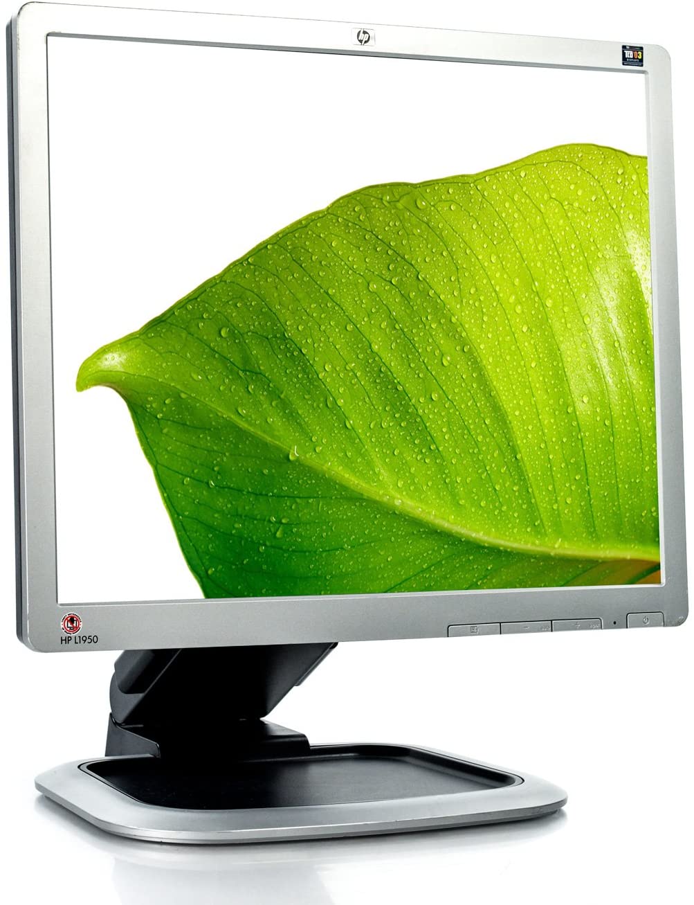 HP L1950g LCD-Monitor, 19 Zoll, 1280 x 1024 Pixel, Kontrast 800:1, Helligkeit 300 cd/m², Reaktionszeit 5 ms, VGA, USB, DVI