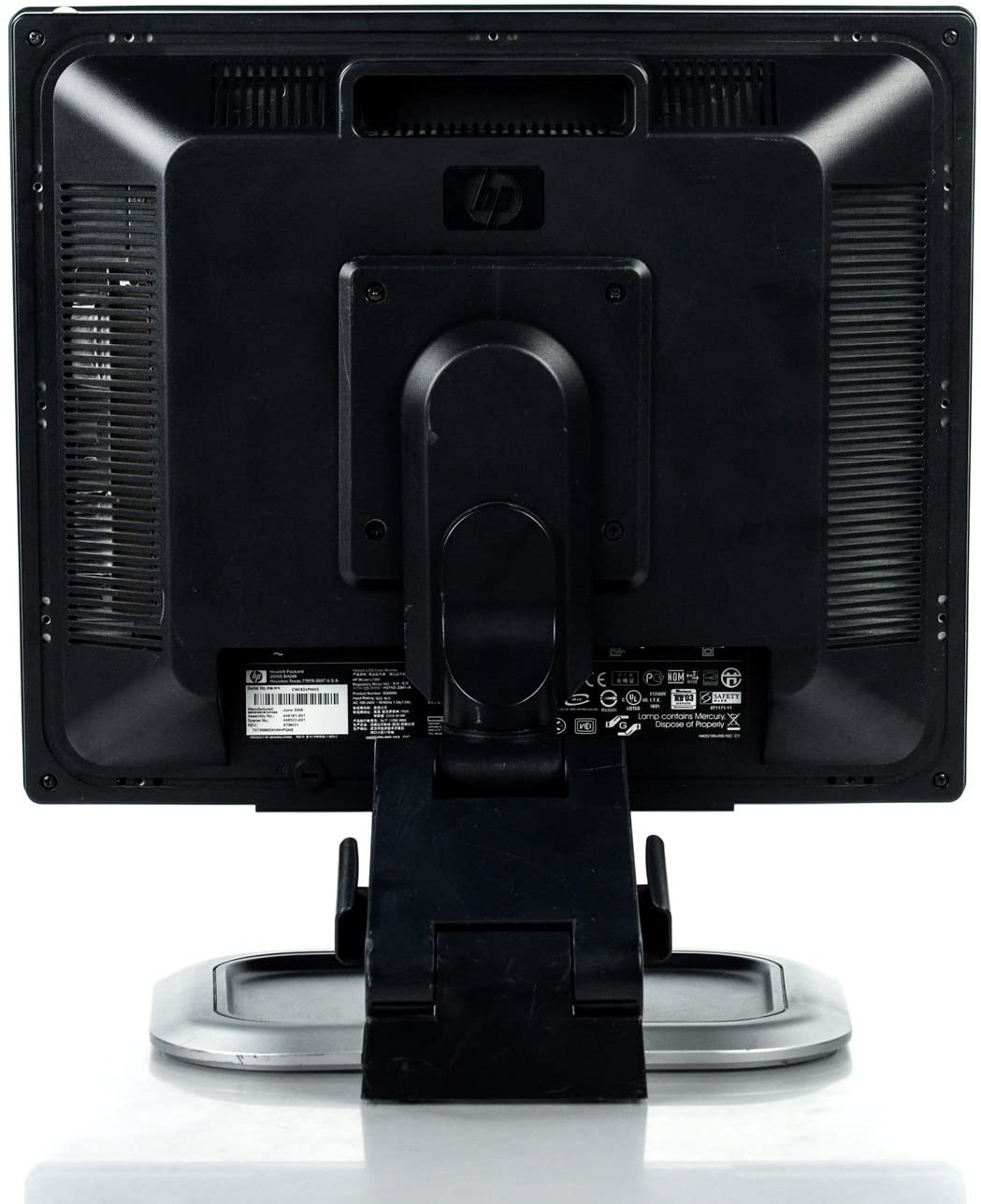HP L1950g LCD-Monitor, 19 Zoll, 1280 x 1024 Pixel, Kontrast 800:1, Helligkeit 300 cd/m², Reaktionszeit 5 ms, VGA, USB, DVI