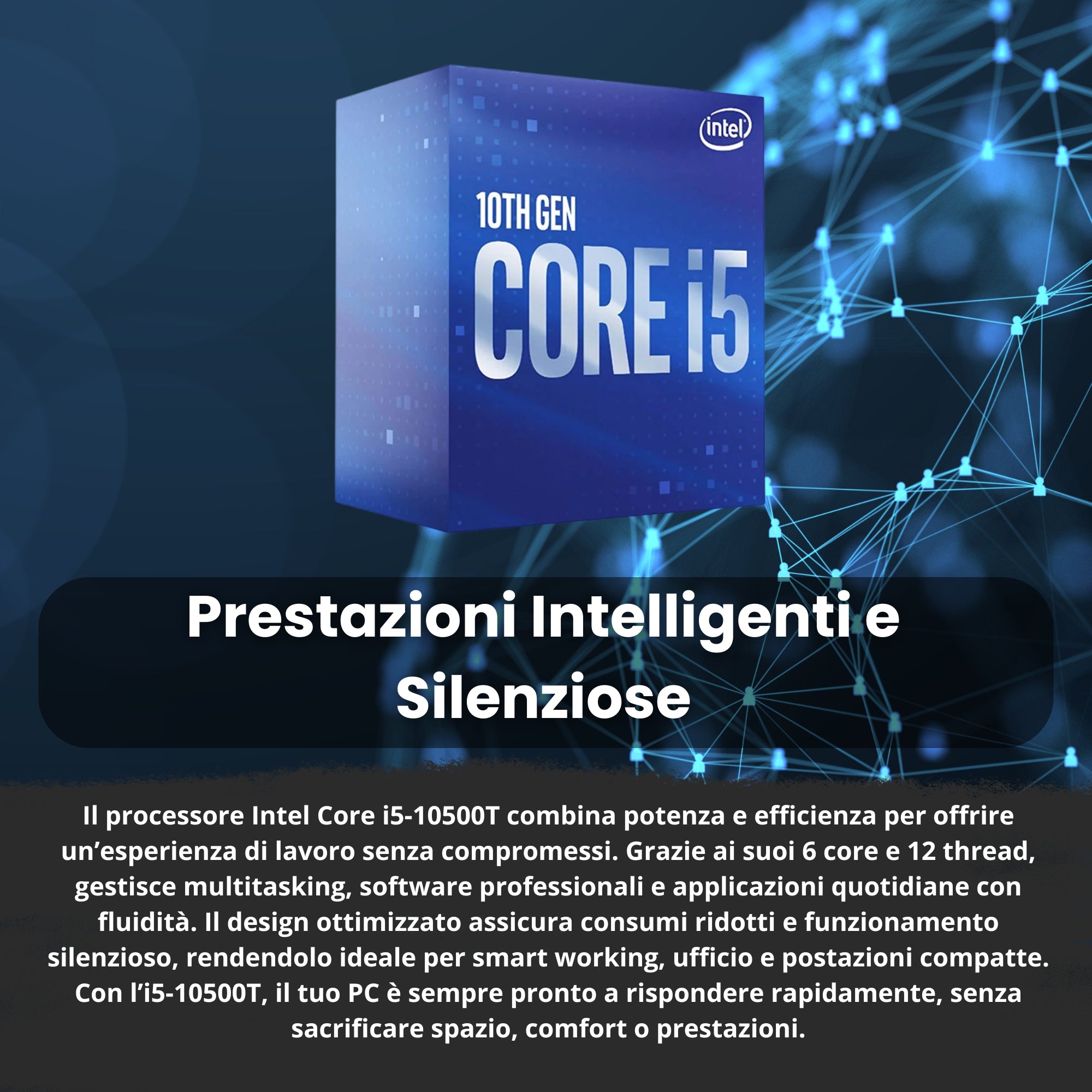 Bundle Lenovo ThinkCentre M80q Mini PC | Intel Core i5-10500T | 16GB RAM | 512GB SSD + Monitor 24" ThinkVision T24v Windows 11