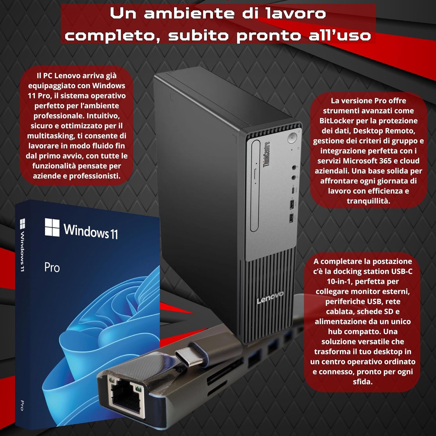 Lenovo ThinkCentre NEO 30s Gen 5 SFF | Intel Core i5-13420H | WiFi USB Type-C HDMI Windows 11