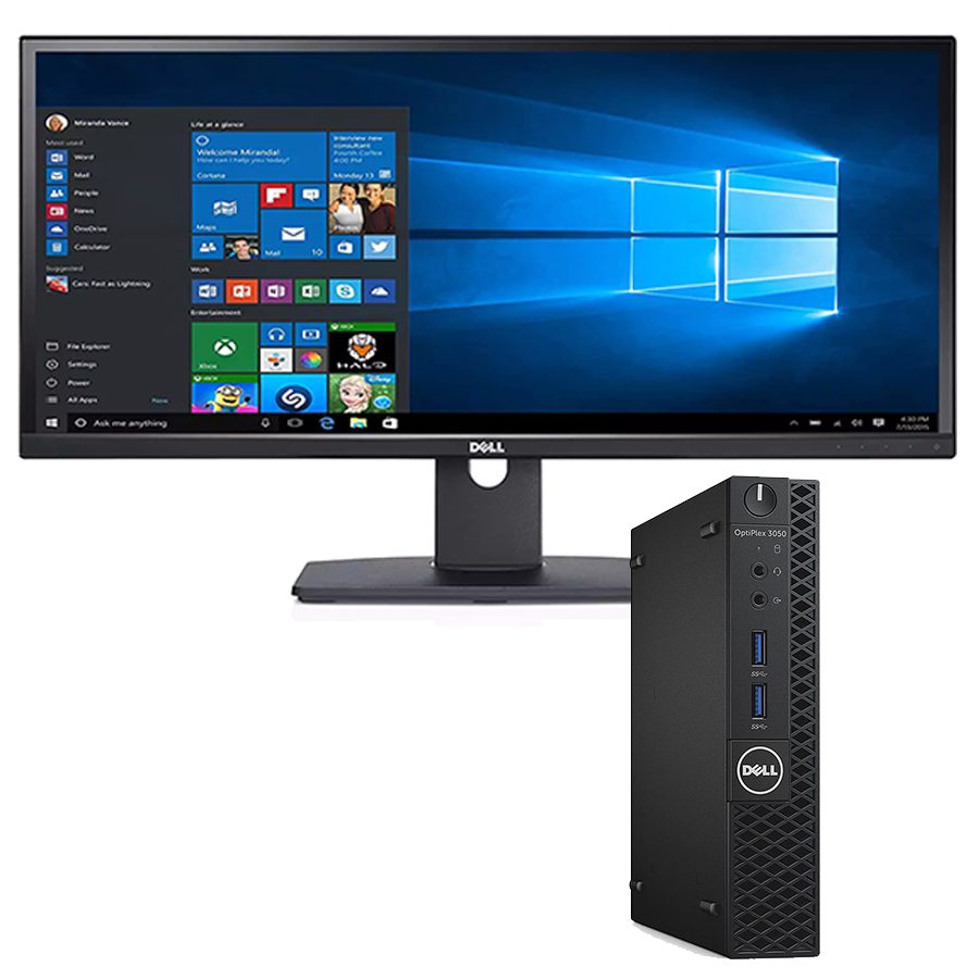 DELL Optiplex 3050 Mini-PC-Paket | Intel Core i7 6700T 2,8 GHz | RAM 16 GB | SSD 512 GB | Windows 11 PRO Monitor DELL UltraSharp U2913WM LED IPS 29″ 2560×1080 Pixel FullHD 21:9