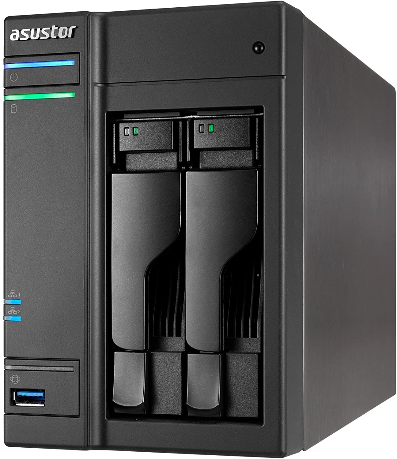 AS6102T NAS KOMPLETT MIT ZWEI WD RED FESTLAUFWERKEN WD10EFRX-68FYTN0 NASWARE 3.0