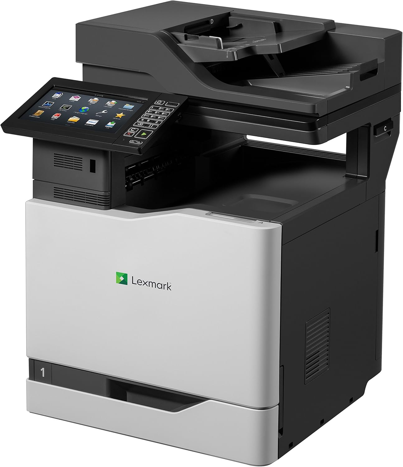 Lexmark CX825de ricondizionata multifunzione laser a colori A4 con touchscreen, 52 ppm e risoluzione 1200 DPI, disponibile su Messoanuovo.it