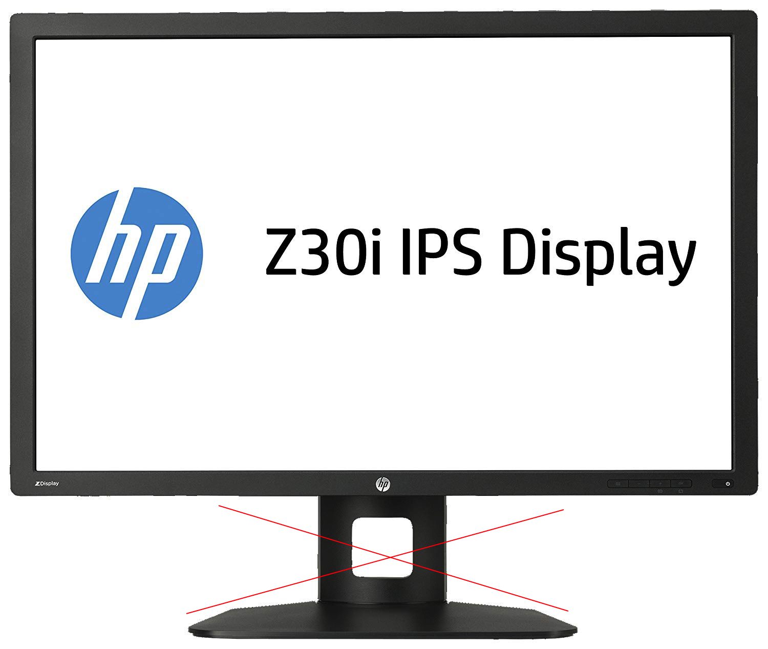 HP Z30i D7P94A4 LCD-Monitor, 30 IPS, professionelle Auflösung 2560 x 1600, ohne Sockel und ohne Ständer