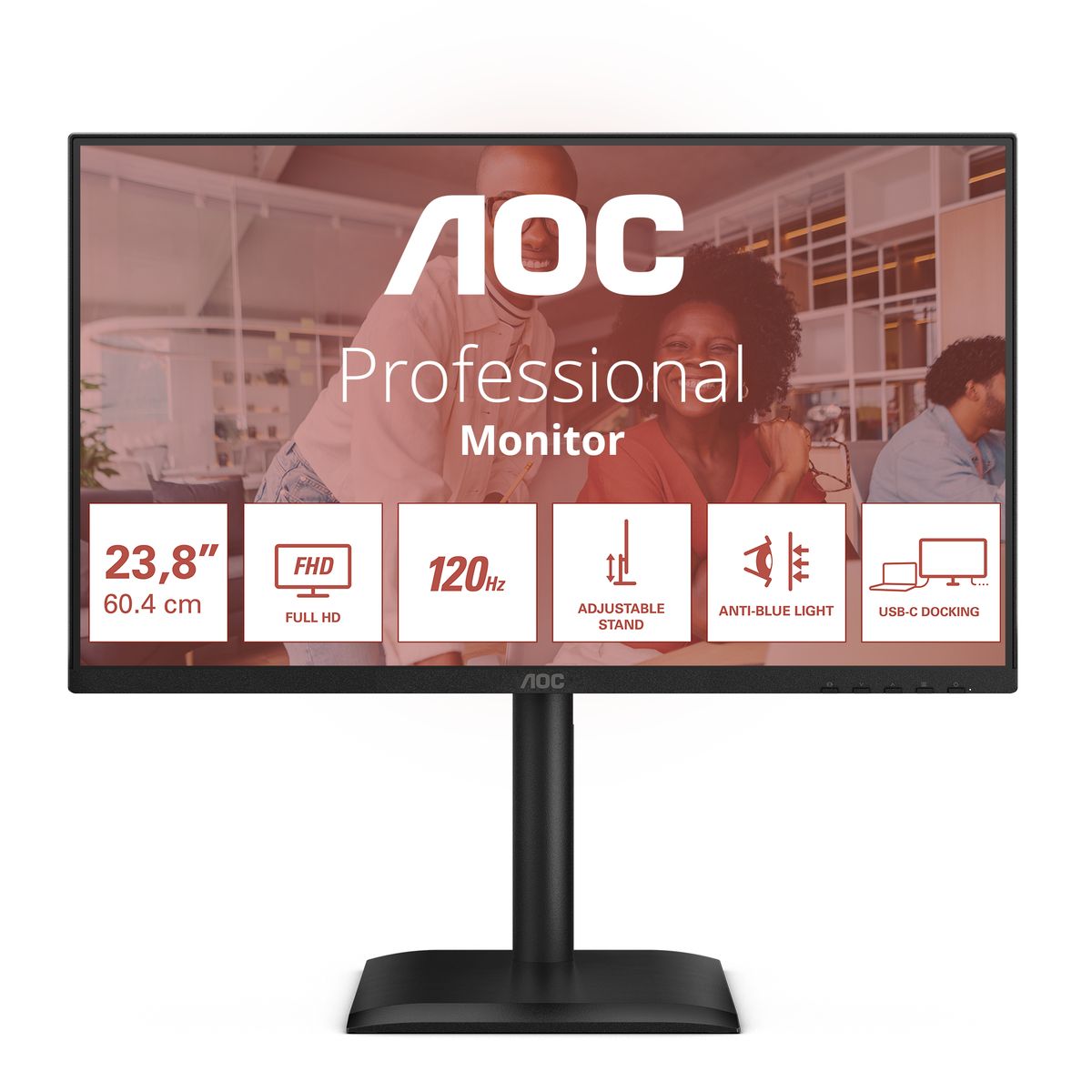 AOC 24 16:9 IPS 1920x1080 120Hz pivot reg in altezza