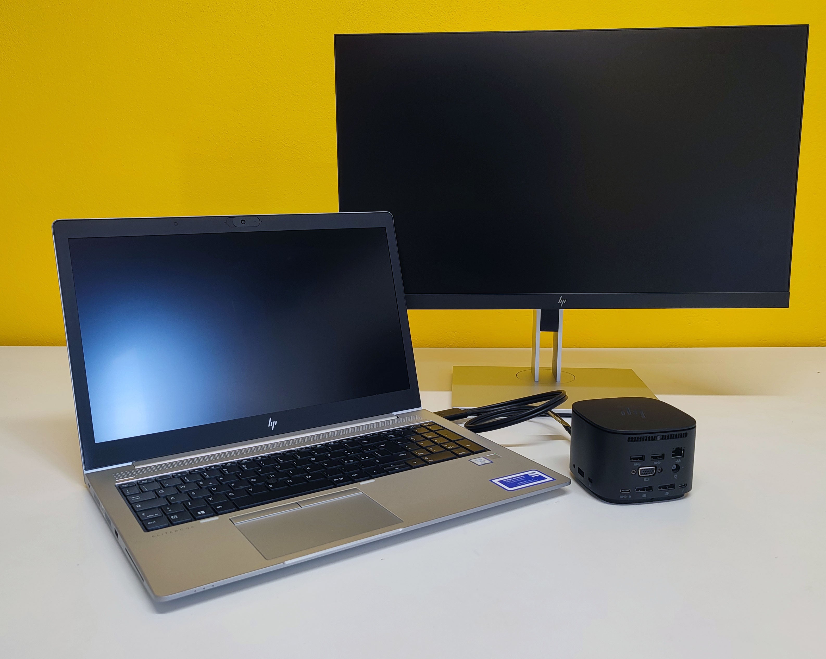 Bundle HP EliteBook 850 G6 15,6" | Intel Core i5 8Gen | SSD 512GB | Ram 16GB | Windows 11 Pro + HP E24G4 24" FullHD Monitor + Thunderbolt Dock 230W G2 hsn-ix01 Dockingstation 