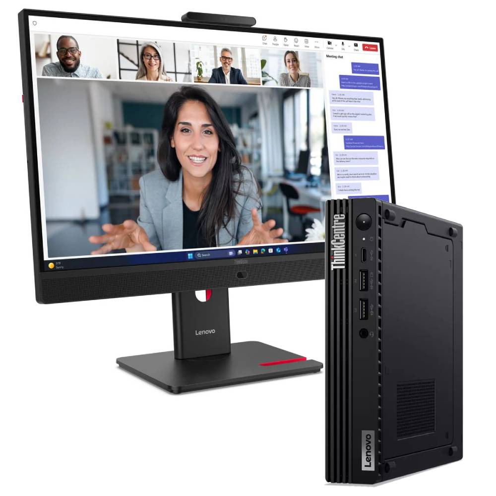 Bundle Lenovo ThinkCentre M80q Mini PC | Intel Core i5-10500T | 16GB RAM | 512GB SSD + Monitor 24" ThinkVision T24v Windows 11