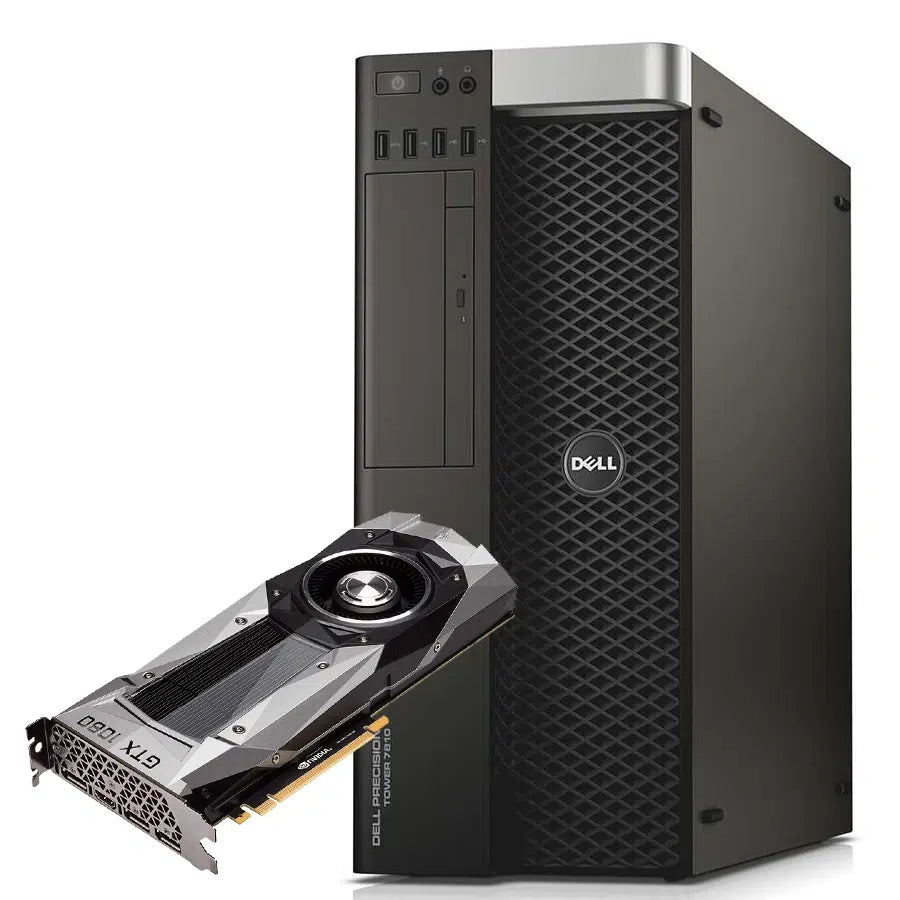 DELL Precision Tower 7810 Workstation | 2x Intel Core Xeon E5-2620 2Ghz | 128 GB RAM | SSD 1 TB + 3 TB | Nvidia GTX 1080 | Windows 11 Pro