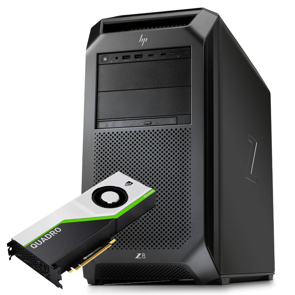 HP Z8 G4 Workstation Tower | 2x Intel Xeon Silver 4114 20Cores | Ram 256Gb | SSD 2TB | Nvidia RTX 8000 48GB | Windows 11 Pro