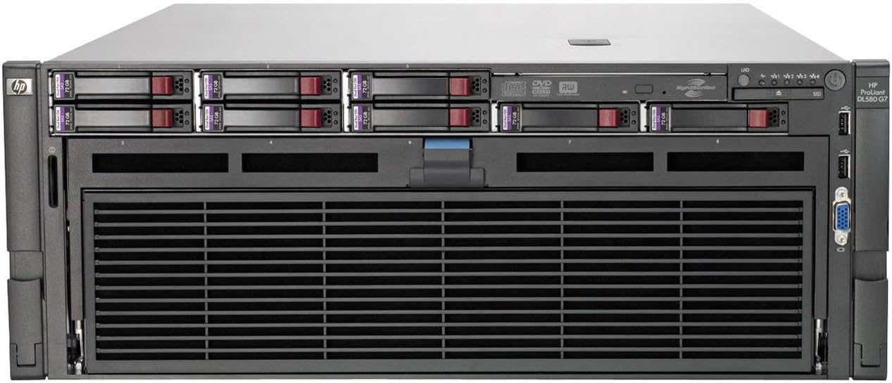 HP Proliant DL580 G7 Server Rack 4U Refurbished | 4x Intel Xeon E7-2830 | Ram 64GB | HDD 2x 300GB SAS | ilo3 SmartArray P410i