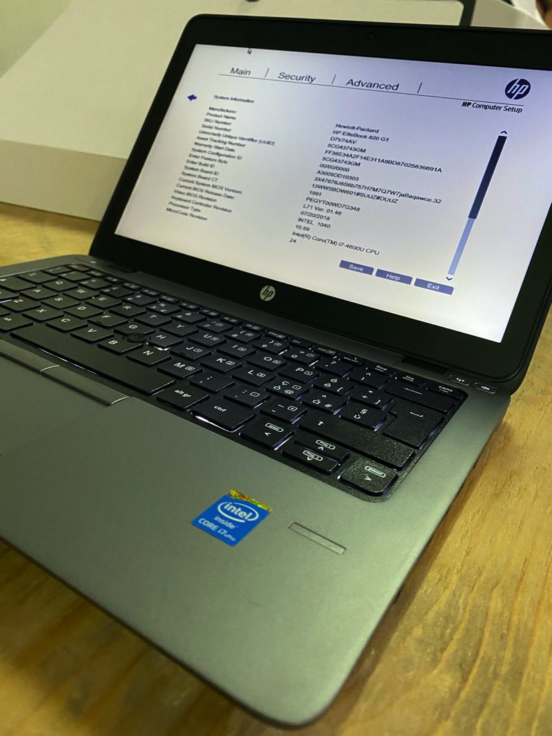 Notebook HP EliteBook 820 G1 Core i7-4600U 8Gb 256Gb SSD 12.5