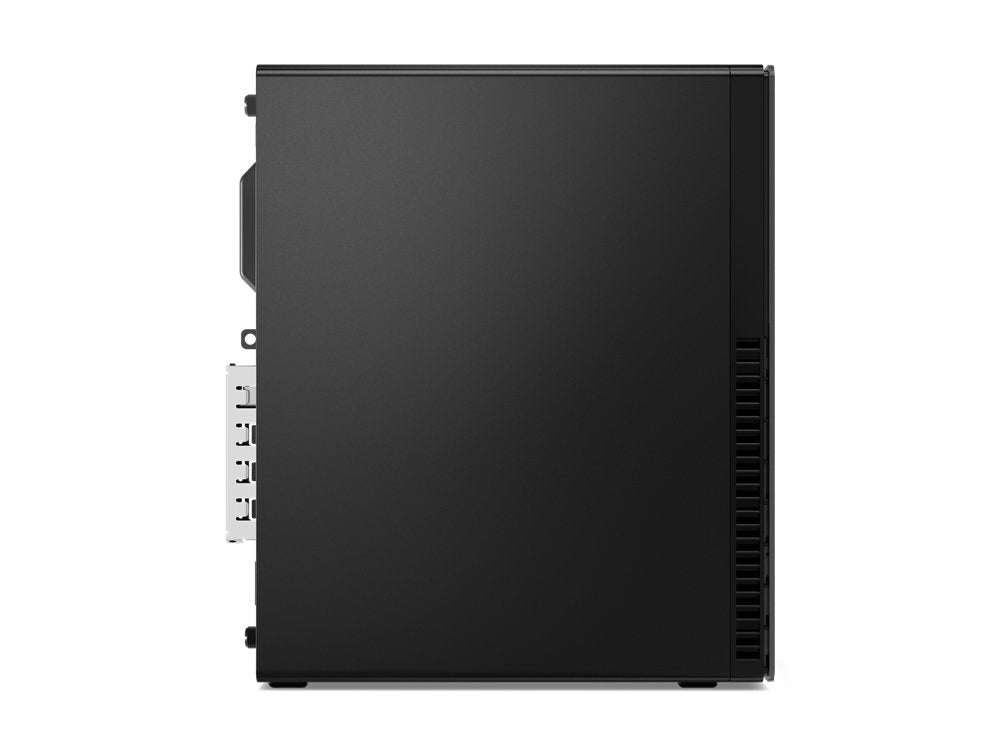 Lato destro del Lenovo ThinkCentre M80s Ricondizionato Business, PC desktop compatto e robusto per ambienti di lavoro moderni.
