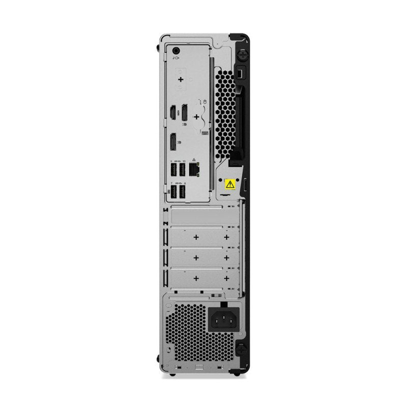 Retro del Lenovo ThinkCentre M80s Ricondizionato Business con porte di espansione e connettività completa per configurazioni aziendali.