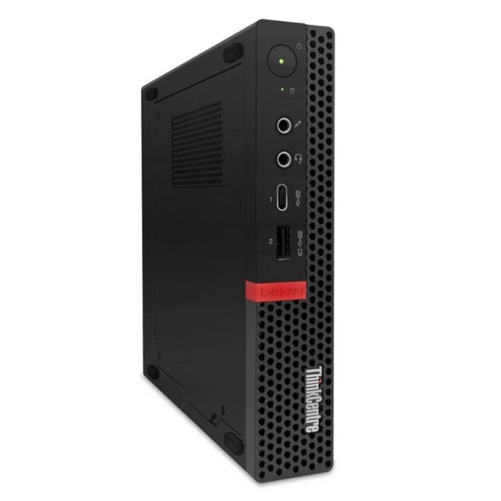 Lenovo ThinkStation P330 Tiny potente mini PC verticale con Intel Core 8Gen, 32GB RAM e SSD 1TB, ideale per spazi ridotti e ambienti professionali.
