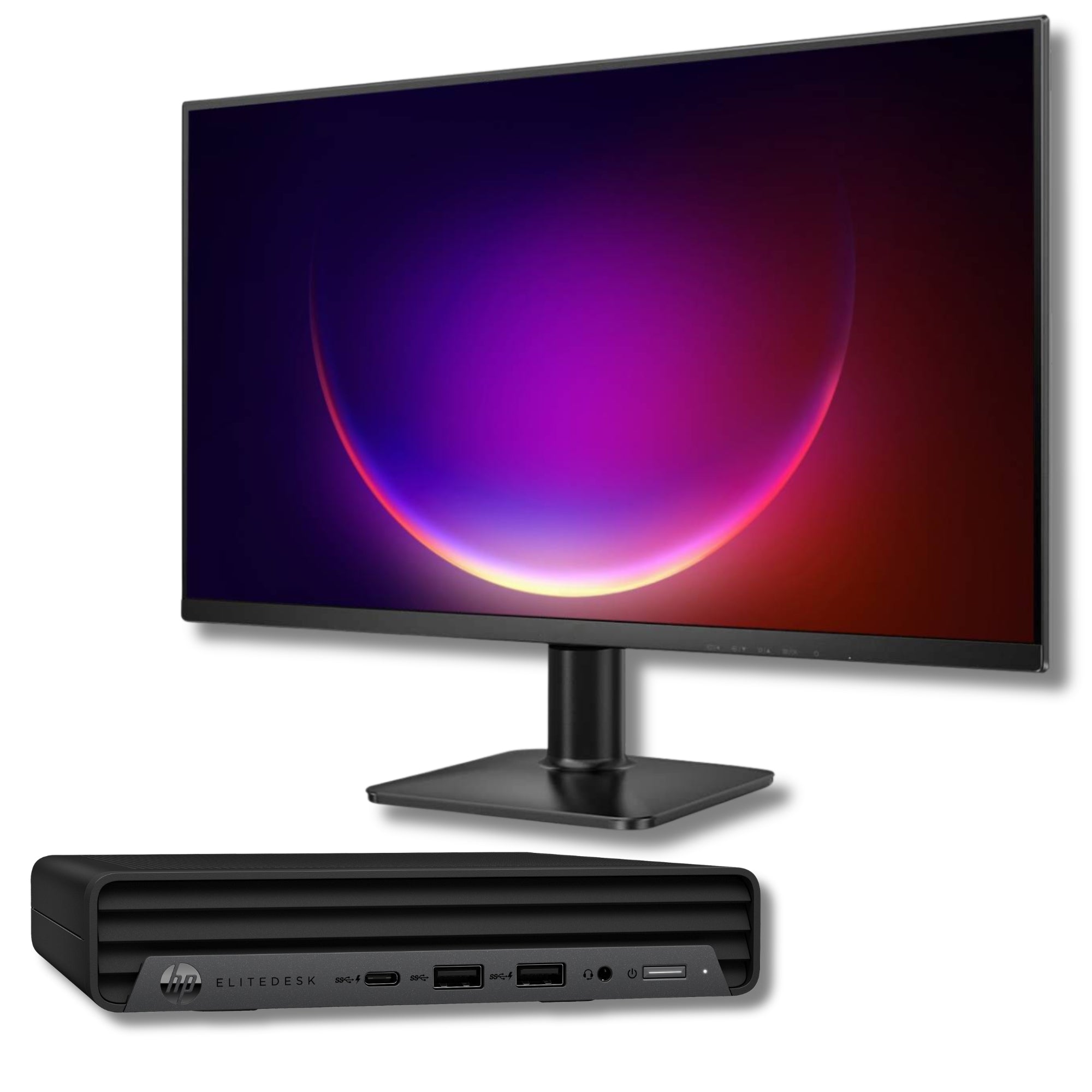 Bundle HP EliteDesk 800 G6 Mini | Intel Core i5-10500T | Monitor 27” FullHD FreeDOS