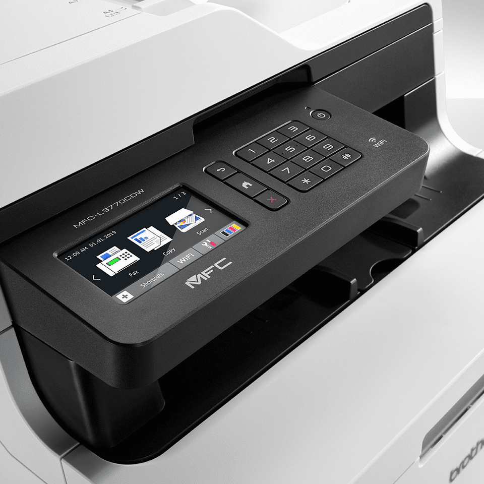 Brother MFC-L3770CDW A4-Farb-LED-Multifunktionsdrucker mit WLAN, Dual CIS, Ethernet, NFC 24 Seiten pro Minute ADF Automatischer Duplexdruck