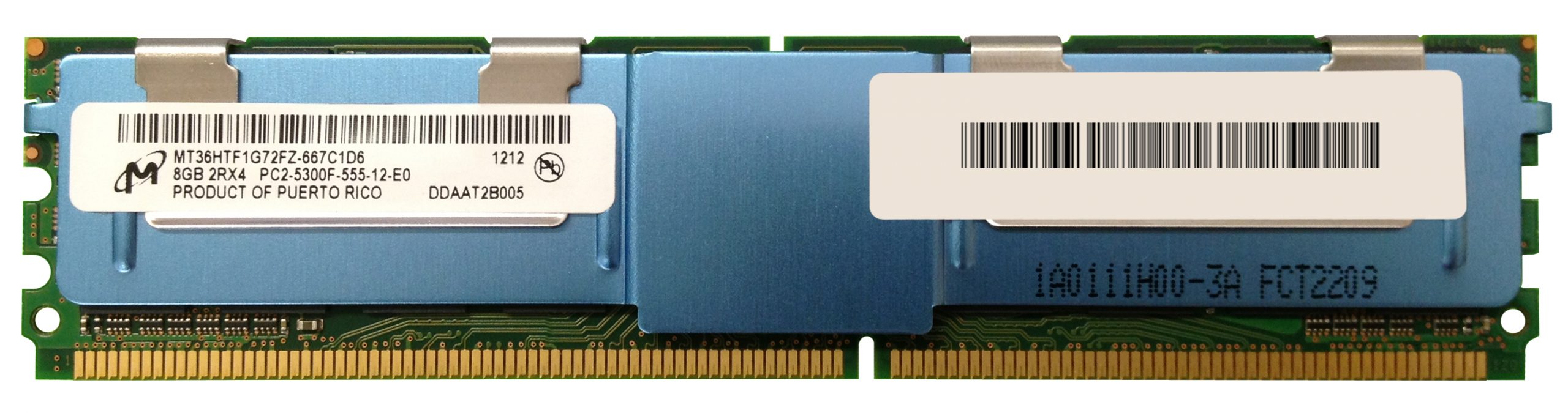 MICRON 8GB DDR2-667 FBDIMM 2Rx4 ecc PC2-5300F MT36HTF1G72FZ-667C1D6