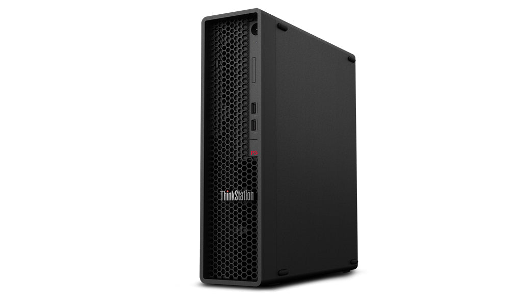 ThinkStation P340 i7 | Workstation compatta Lenovo con case SFF nero, ideale per ambienti di lavoro ridotti e prestazioni professionali.