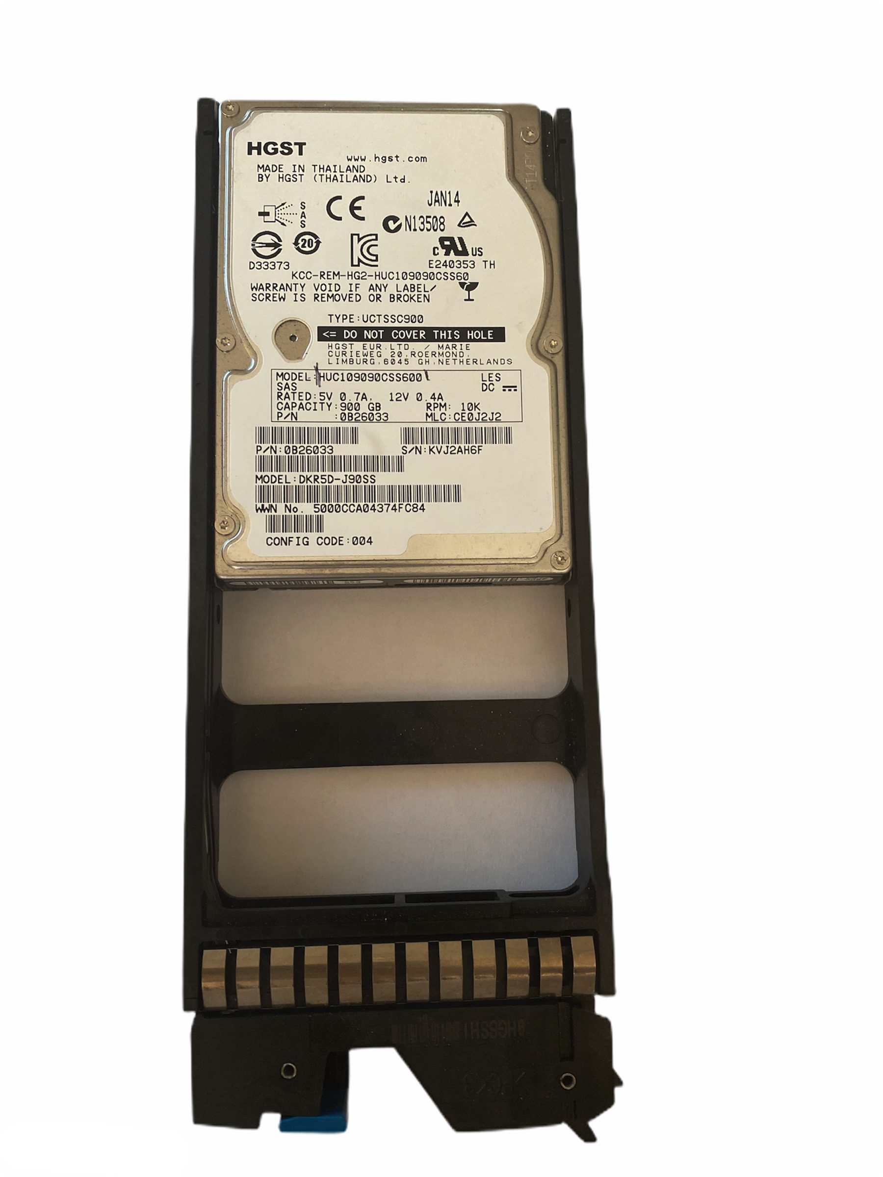 HGST Hard Drive HVC109090CSS600 900 GB SAS 2.5