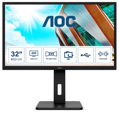 AOC 31,5 16:9 2560X1440 75HZ IPS 250CD/M2 HDMI/DP