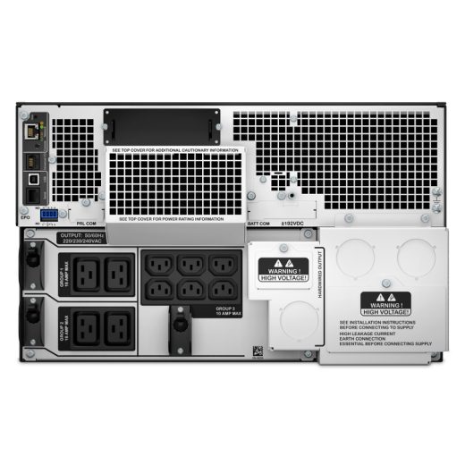 APC Smart-UPS SRT 10000 VA, SRT10KRMXLI RM, unterbrechungsfreie 230-V-USV-Stromversorgung, 10.000 W, 6U-Rack