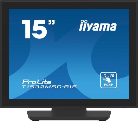 IIYAMA 15 PCAP Bezel Free Front, 10P Touch, 1024x768,