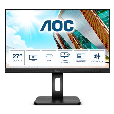 AOC 27 3840X2160 UHD HDMI/DP/USB-C(DP ALT MODE)