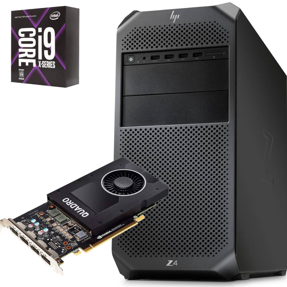 HP Z4 G4 Workstation Tower | Intel Core i9-7900X | Nvidia Quadro P2000 | FreeDOS Potenza e affidabilità per professionisti