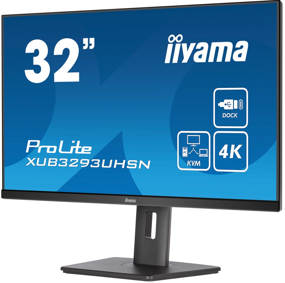 IIYAMA 31,5 IPS, 3840X2160,1H1DP, USB-C DOCK