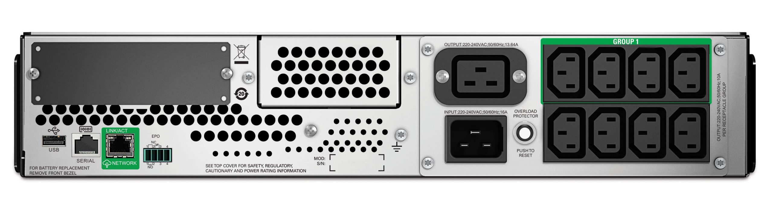 APC Smart-UPS 2200 VA, RM, 2U, 230 V Professional uninterruptible power supply Rack 2 Units