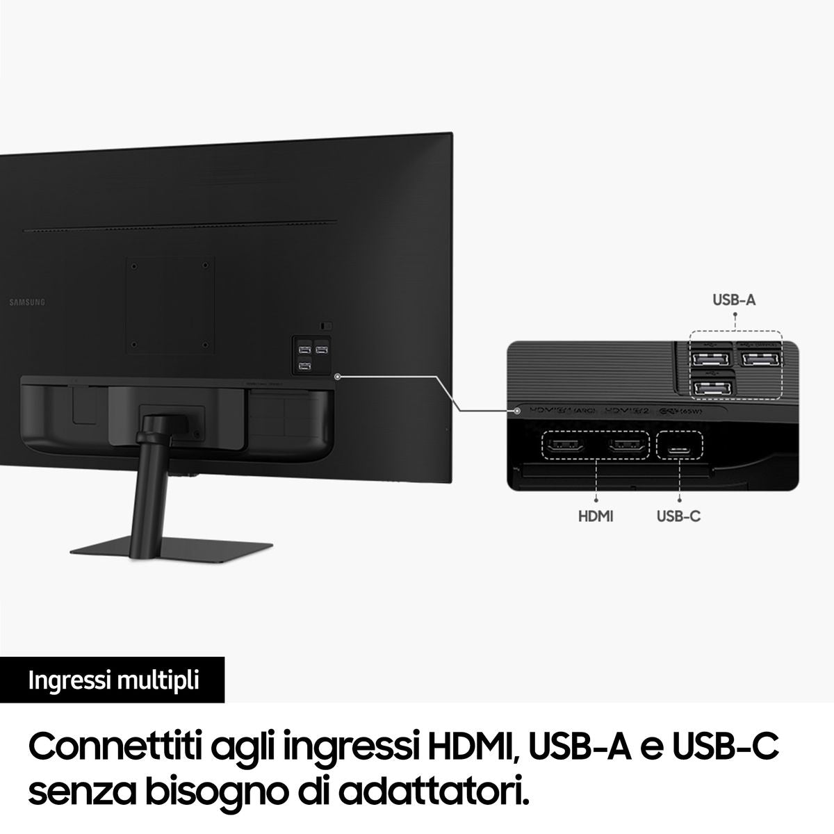 S32DM500 SmartMonitor,UHD,USB-C,Speaker,Telecomand [IMAGE 4]
