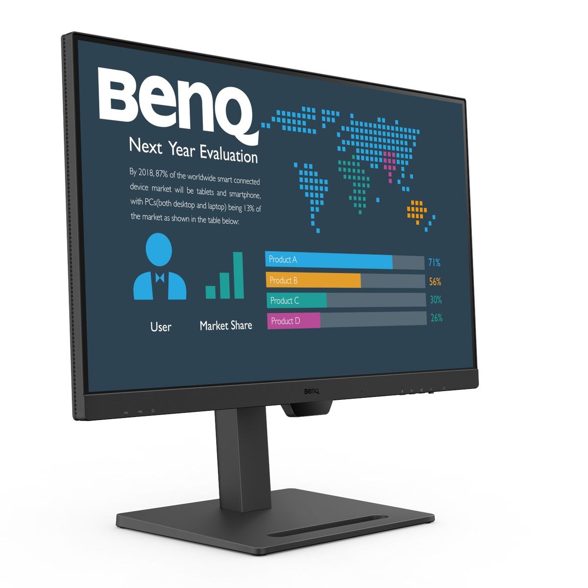 BenQ 27 IPS, QHD 2560X1440, USB-C 65W DPX1,HDMIX1