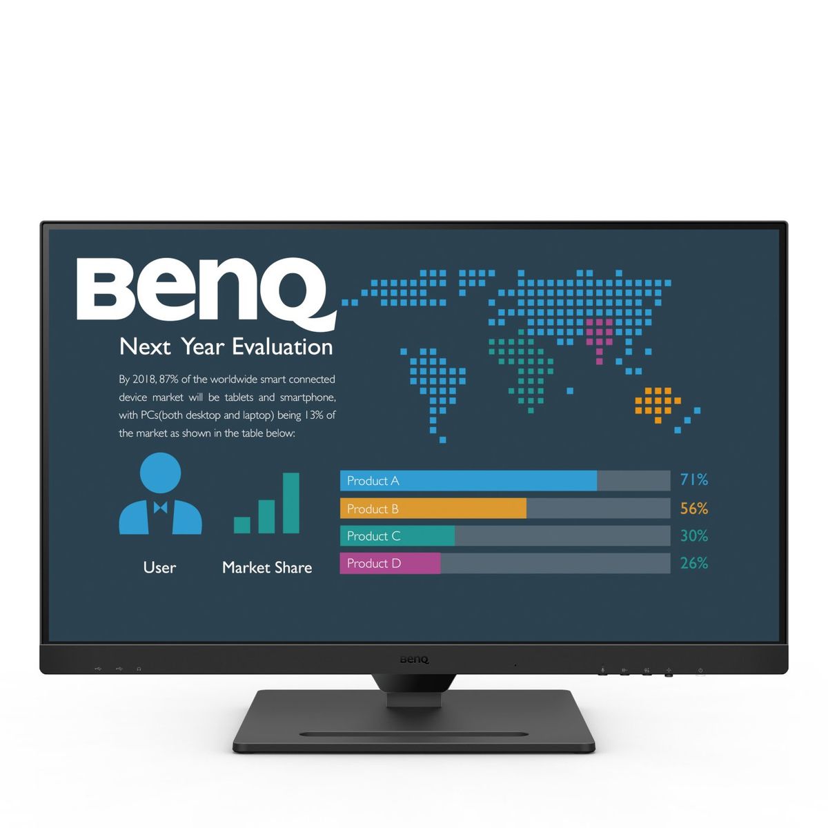 BenQ 27 IPS, QHD 2560X1440, USB-C 65W DPX1,HDMIX1