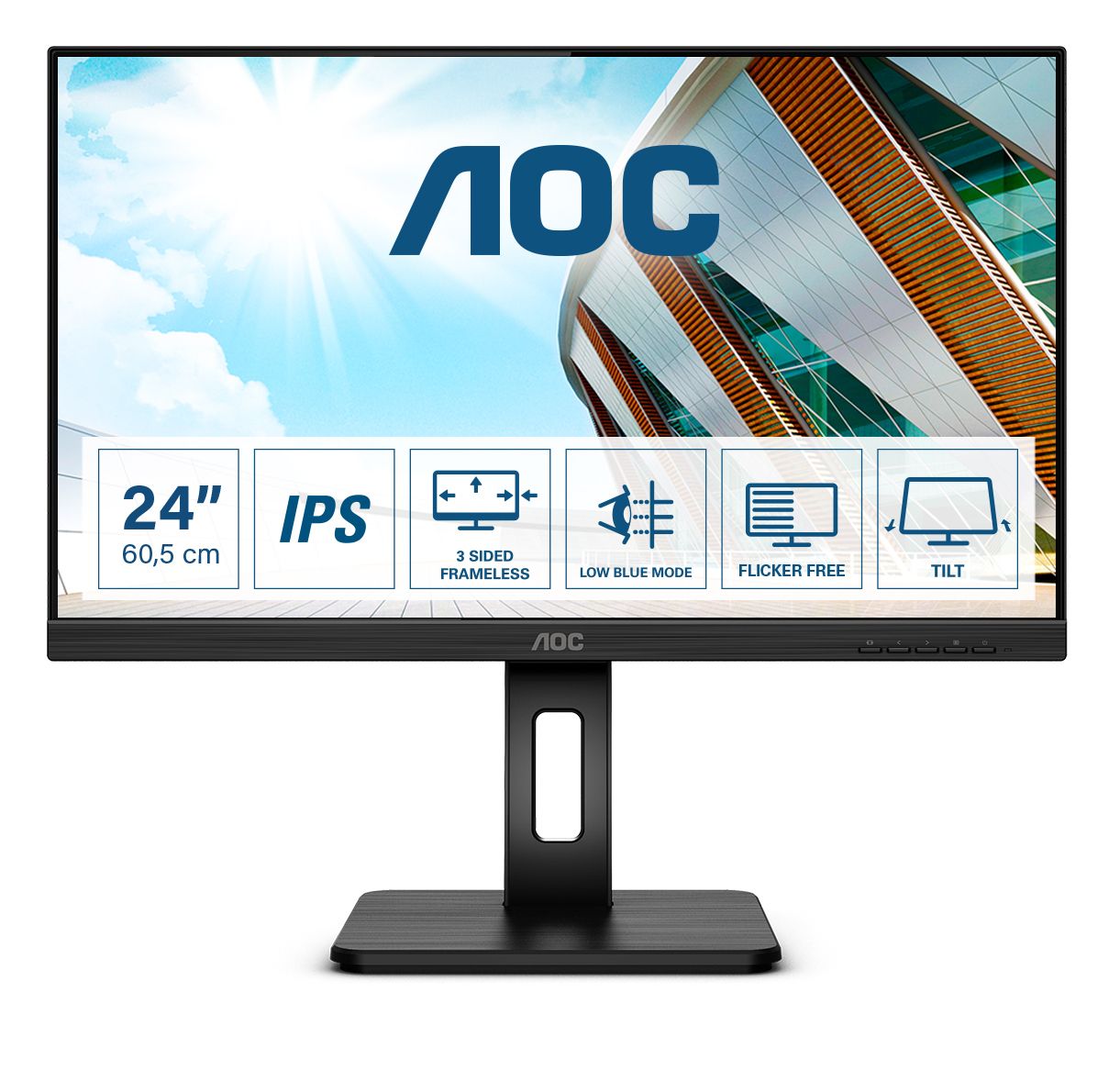 AOC 23,8 16:9 PRO-LINE 1920X1080 75HZ IPS 4MS 178/178