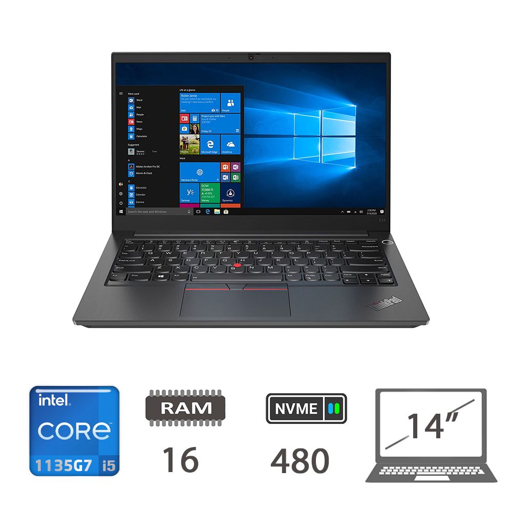 LENOVO E14 GEN2 I5-1135G7/16/NVME512/14/W11P/2Y [IMAGE 1]