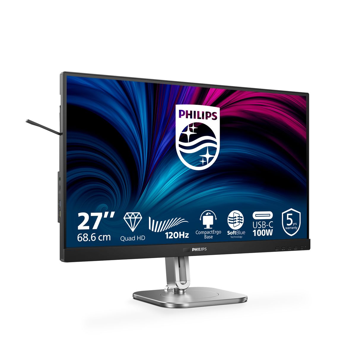PHILIPS 27 16:9 IPS WLED 2560X1440 120HZ HDMI DP HUB USB