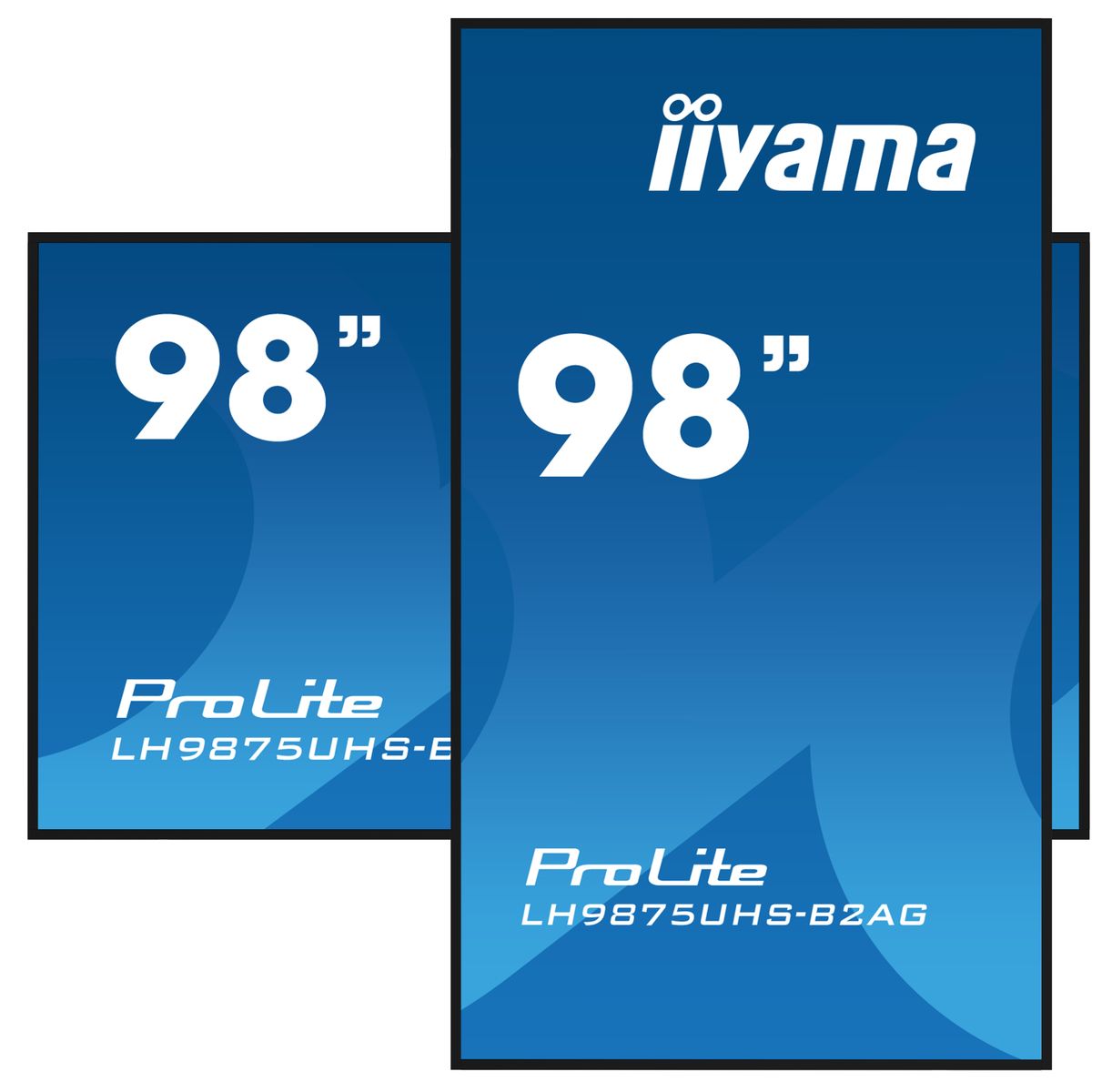 IIYAMA 98 3840x2160, UHD IPS panel DVI-I (VGA), HDMI 3x