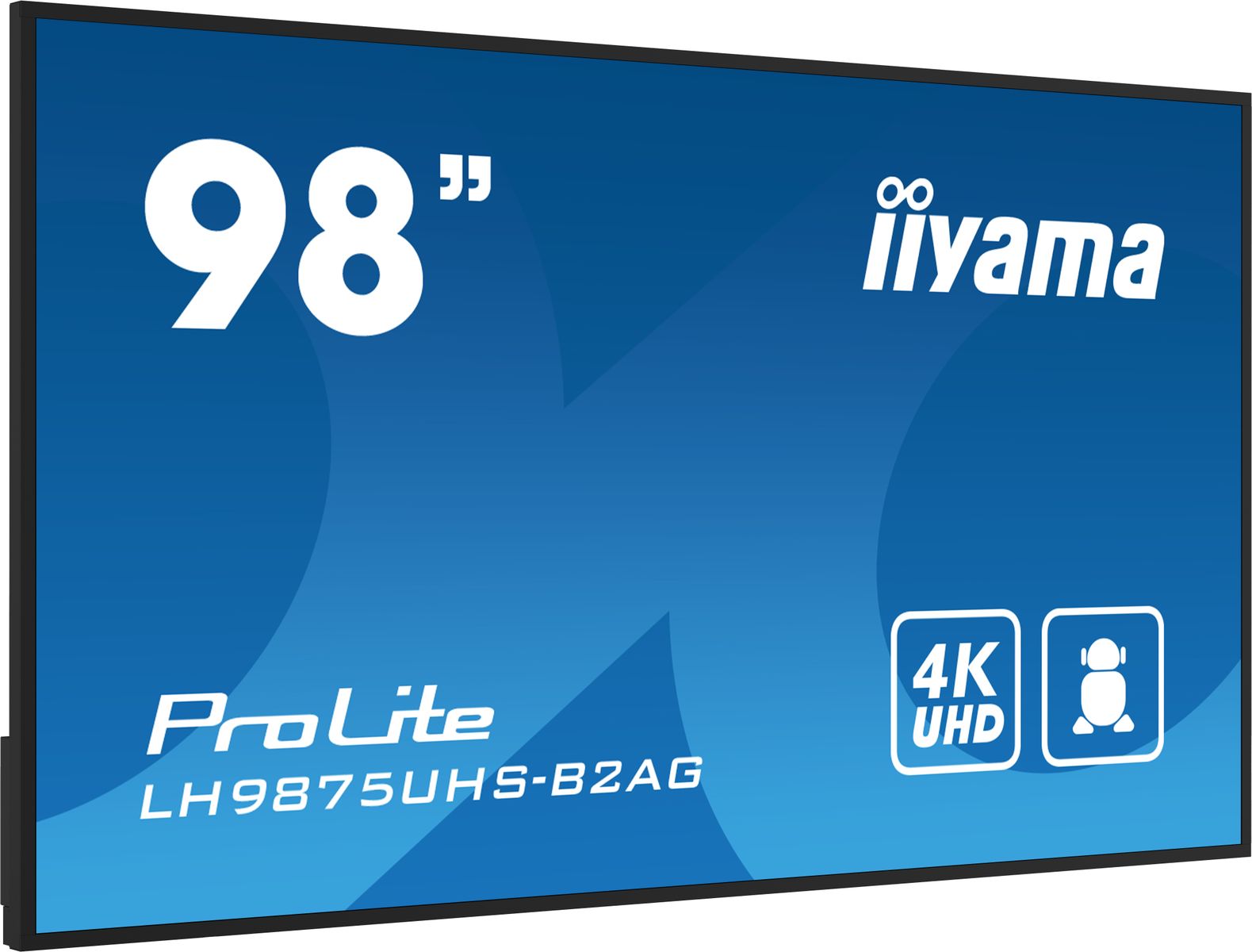 IIYAMA 98 3840x2160, UHD IPS panel DVI-I (VGA), HDMI 3x