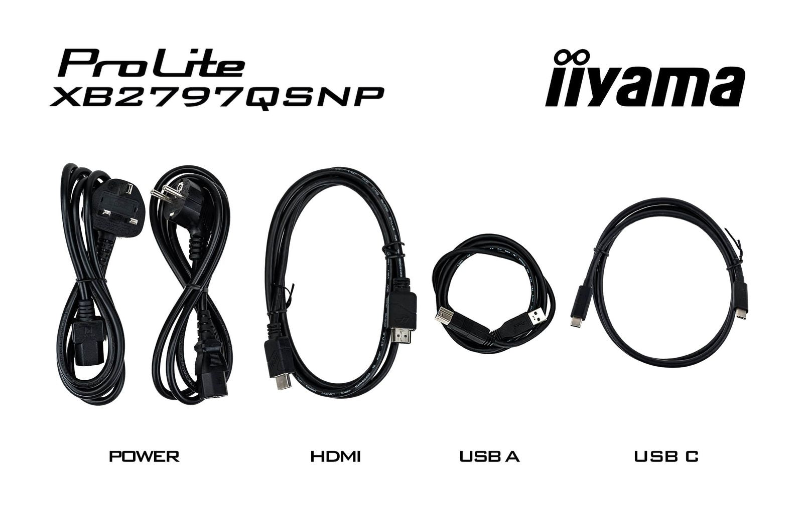 IIYAMA 27 IPS-panel, 2560x1440 USB-C, KVM, HDMI DP