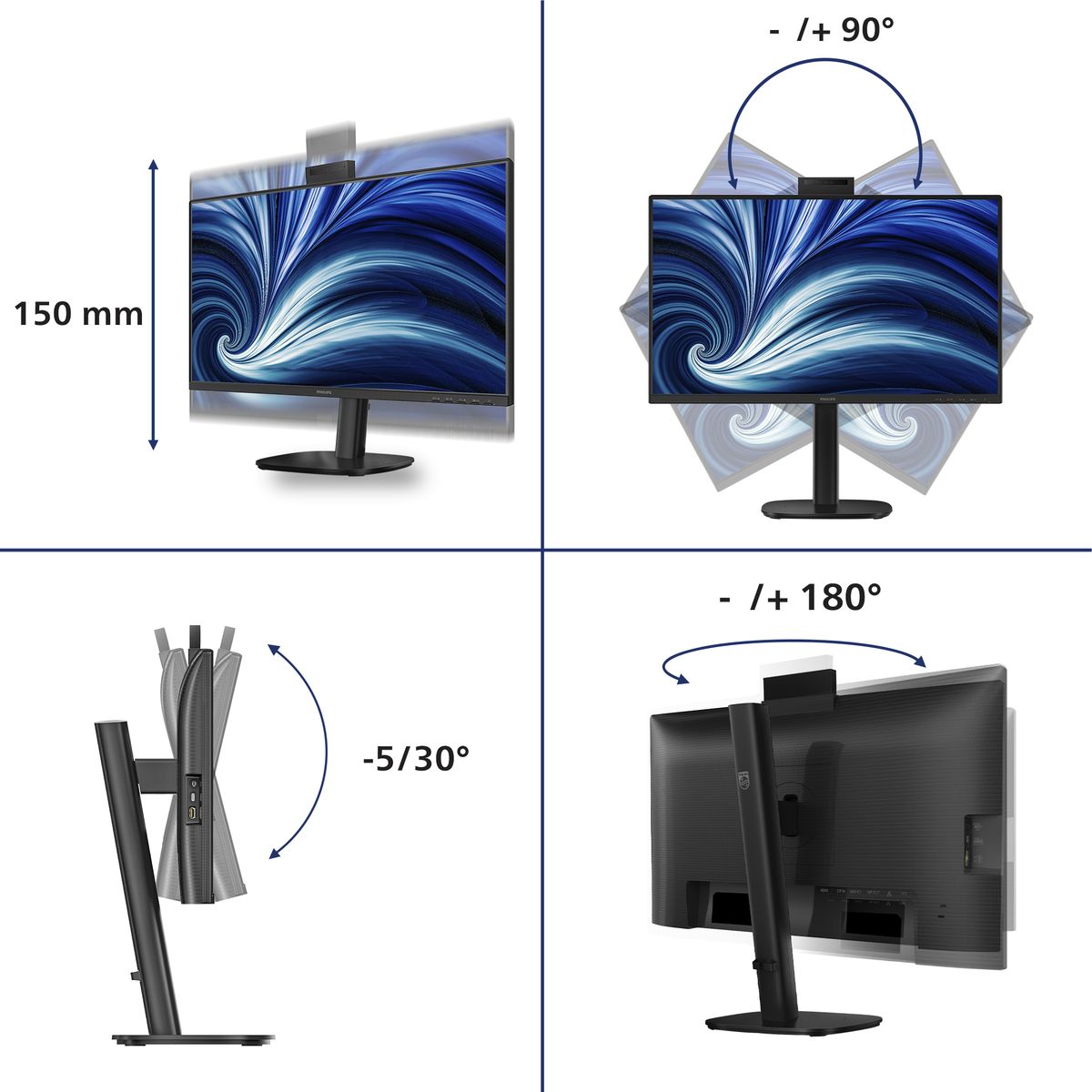 PHILIPS 23,8 16:9 IPS 1920x1080 120Hz hdmi dp usb c
