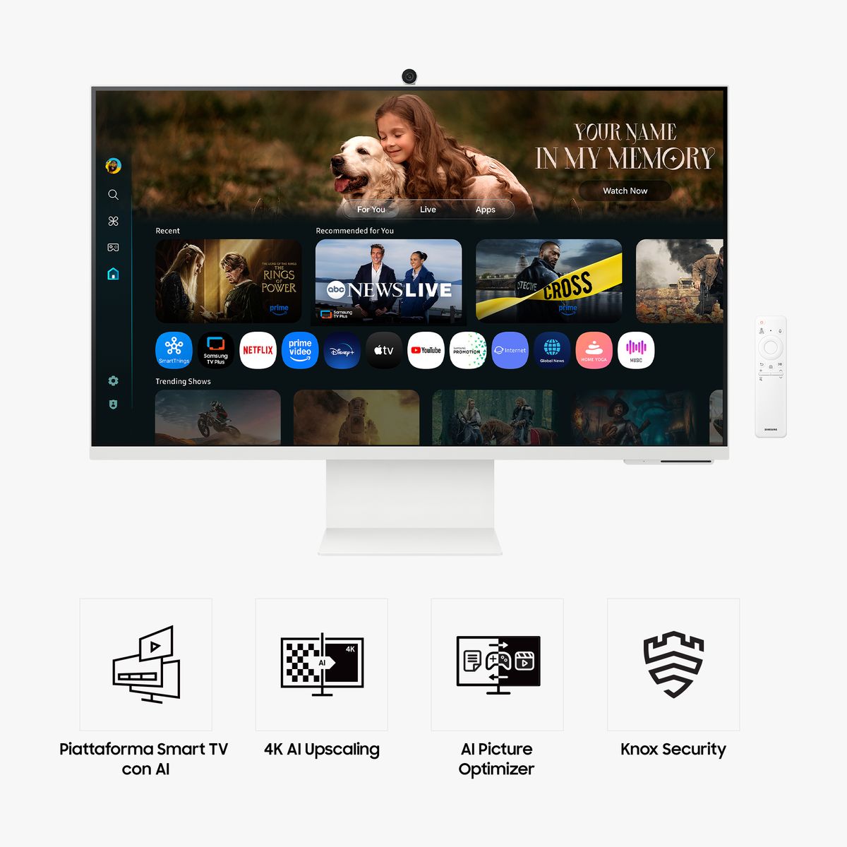 SAMSUNG S32FM801 | Smart Monitor, UHD con USB-C