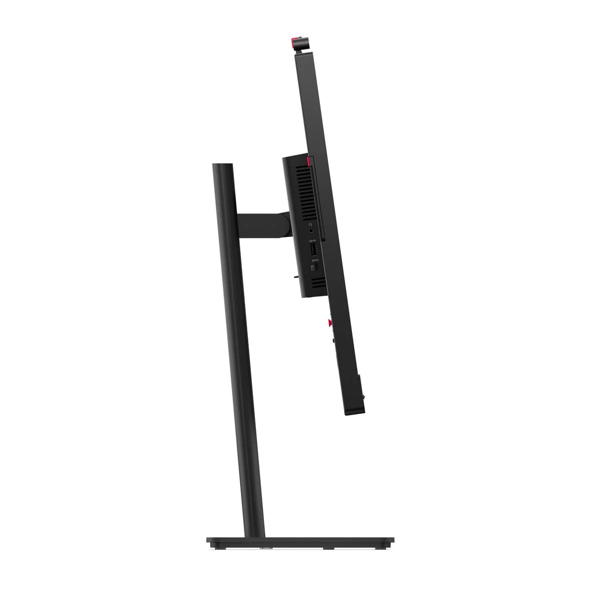 Monitor PC nero sottile visto di lato, su supporto regolabile, su messoanuovo.it