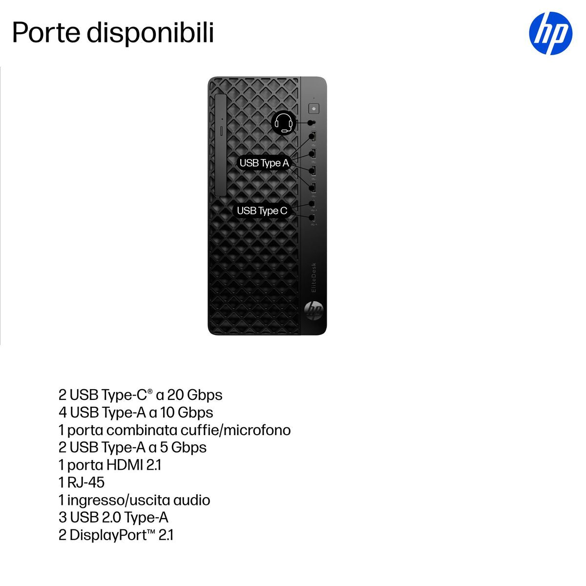 HP INC. ELITE TOWER 8 G1I U5235 16/512 DVD WIN11P 3YW