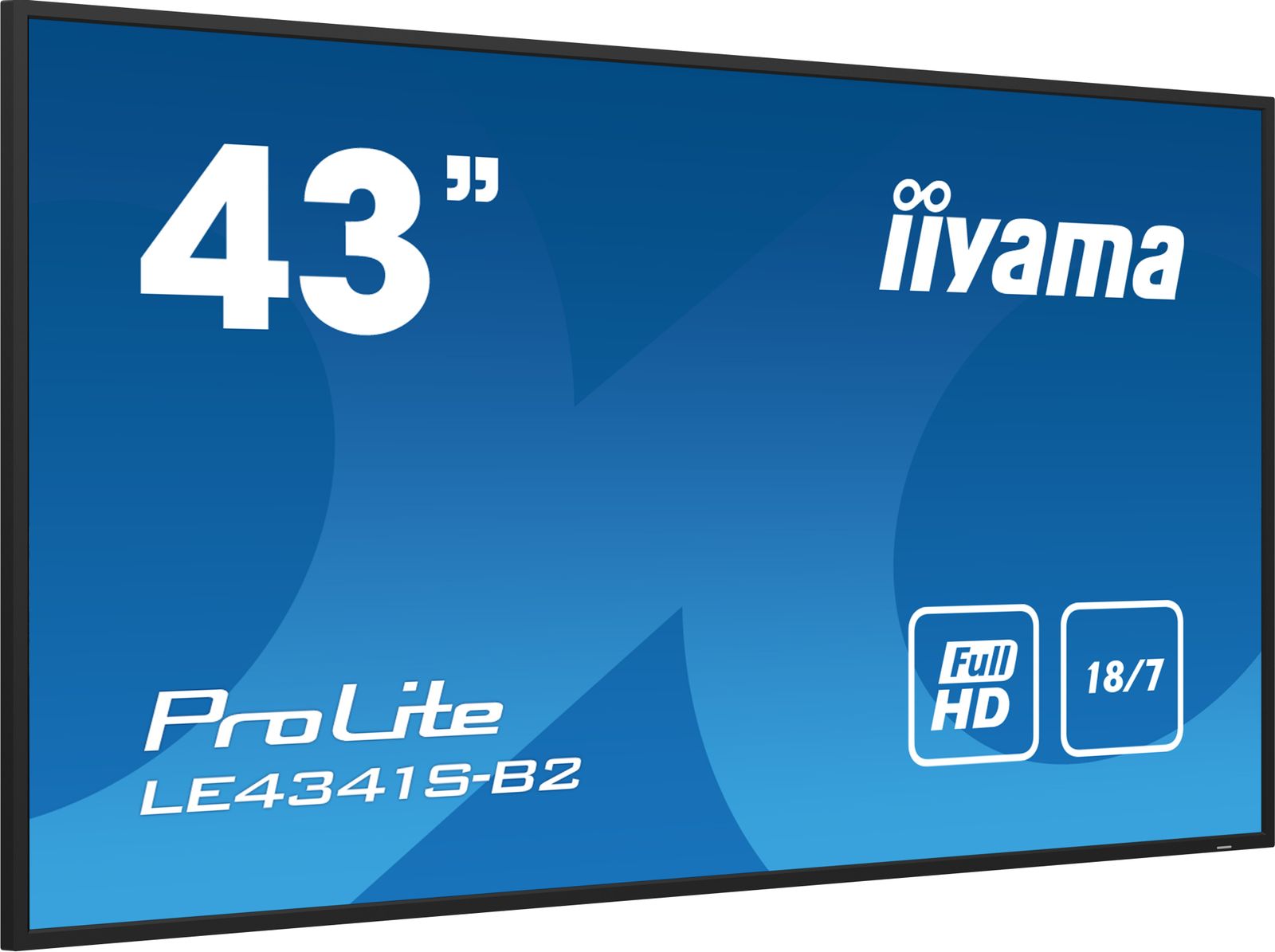 Iiyama 43 1920x1080, IPS panel, 1 Haze VGA, 3x HDMI