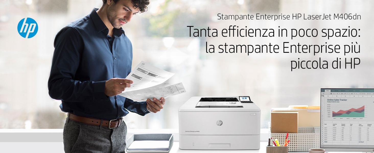 HP INC. HP LJ ENT M406DN 40PPM ETH USB F/R 1YW