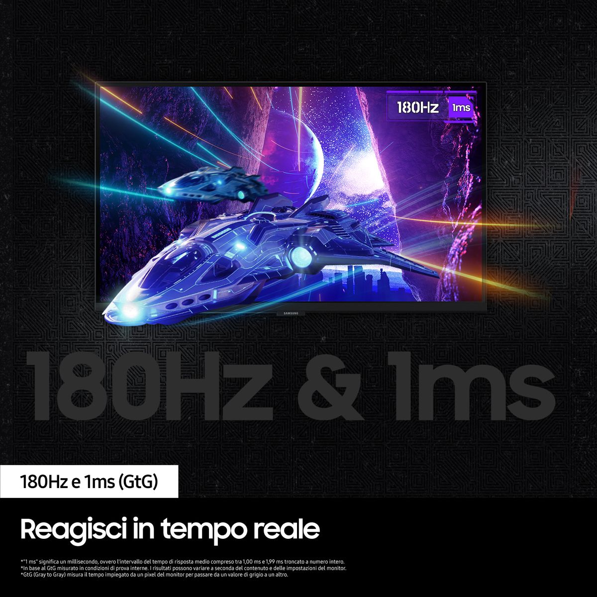 SAMSUNG S27DG50 | Monitor Gaming, QHD, 165Hz