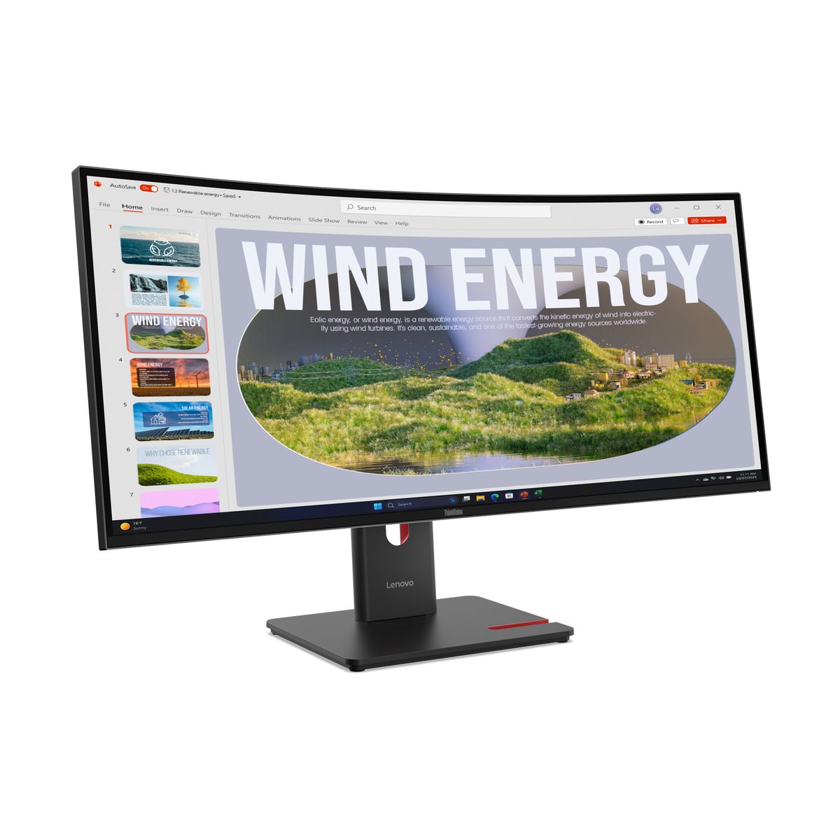 LENOVO THINKVISON IT34WD-40 VA/WQHD/HDMI,DP,USB-C(96W)ETH