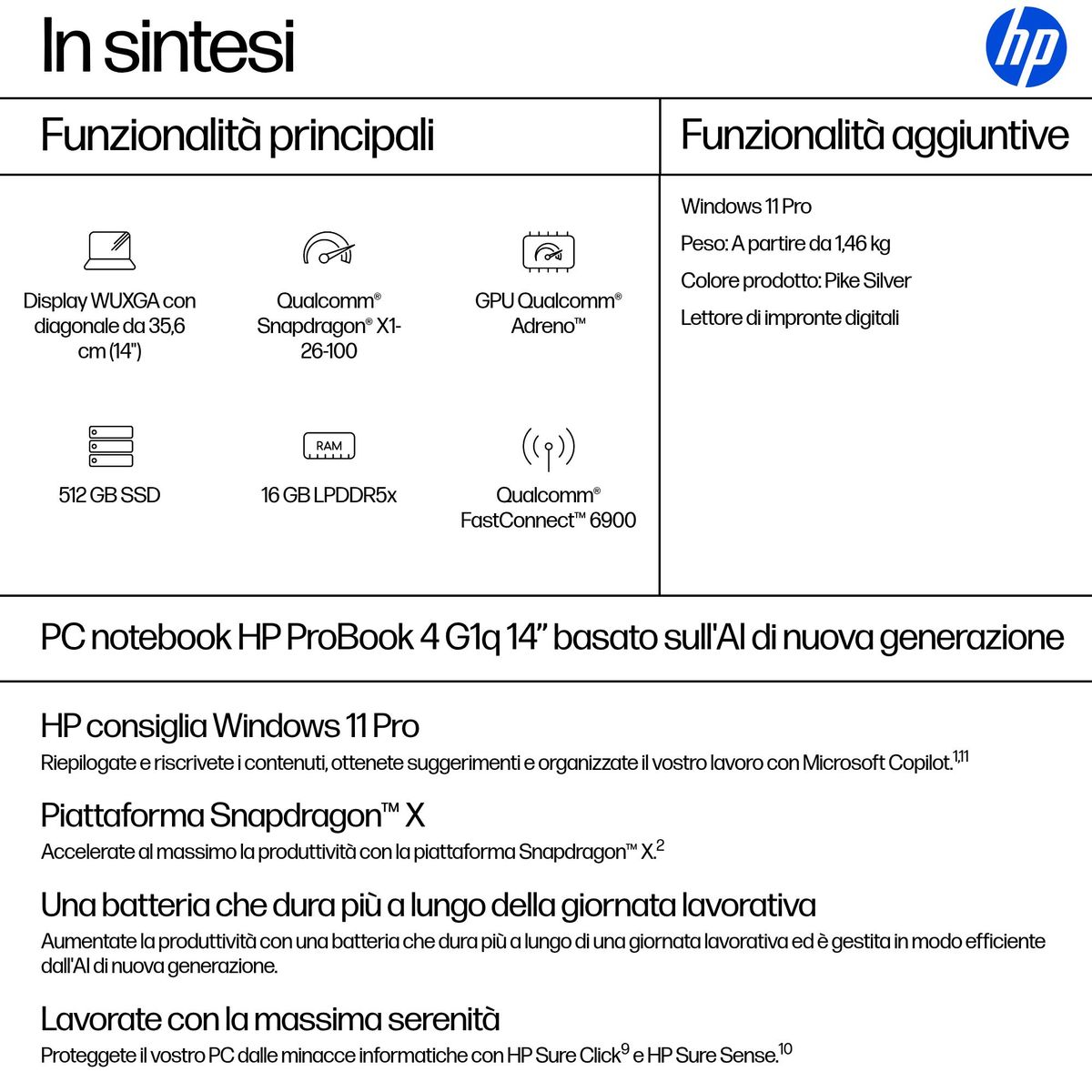 HP INC. PB 4 G1Q 14NGAI X126100 16/512 W11P 3YOFF