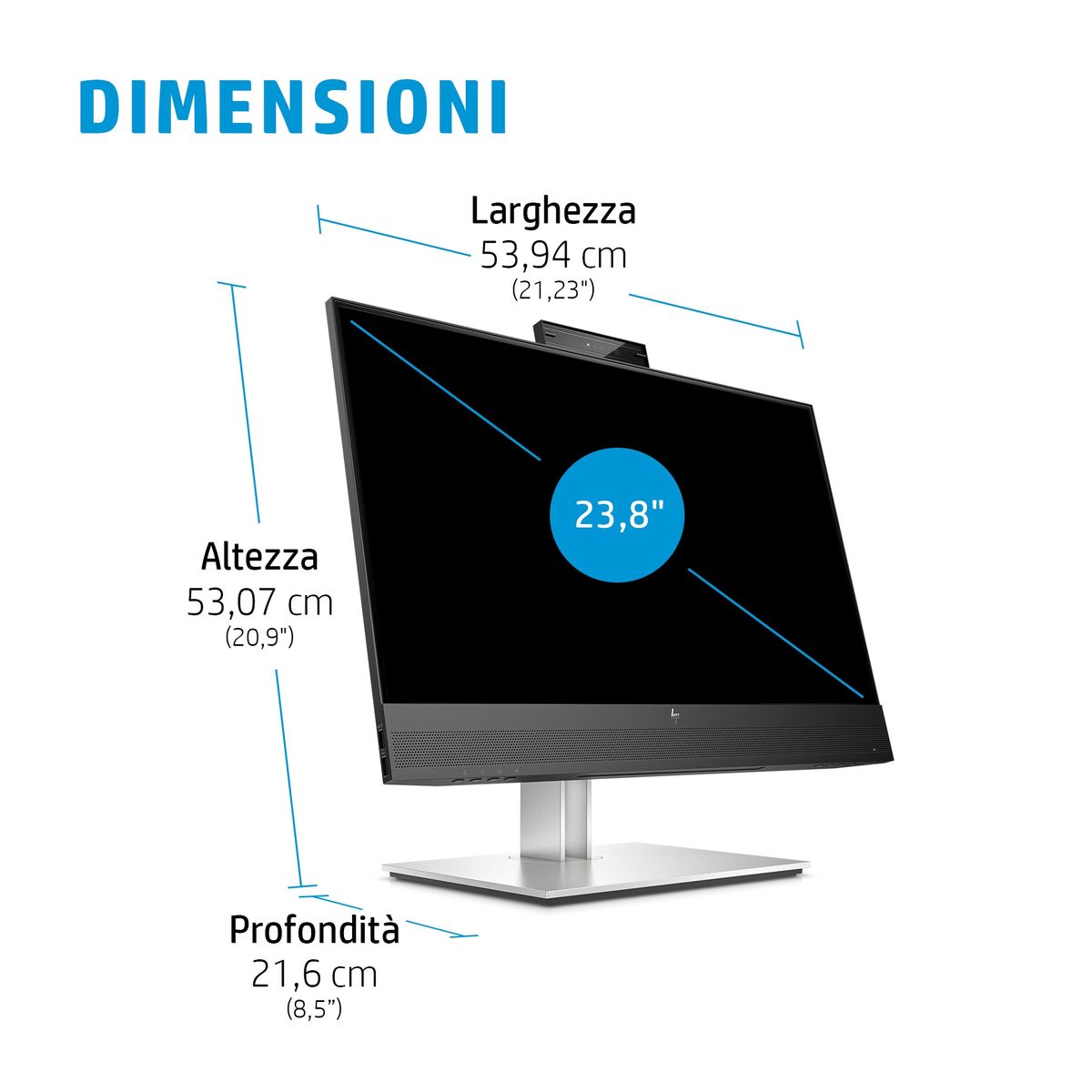 HP INC. HP E24MV G4 CONF FHD 23.8 1920X1080 3YWOFF